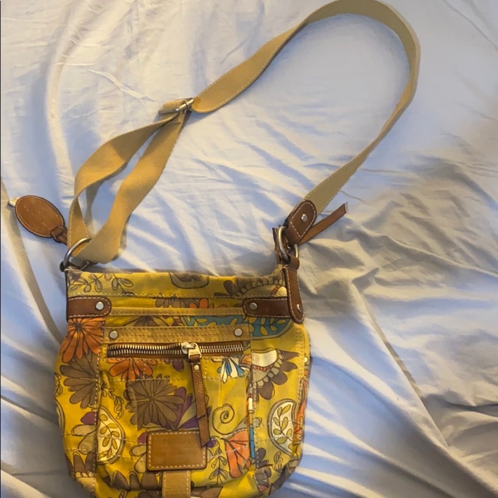 VINTAGE fossil crossbody bag